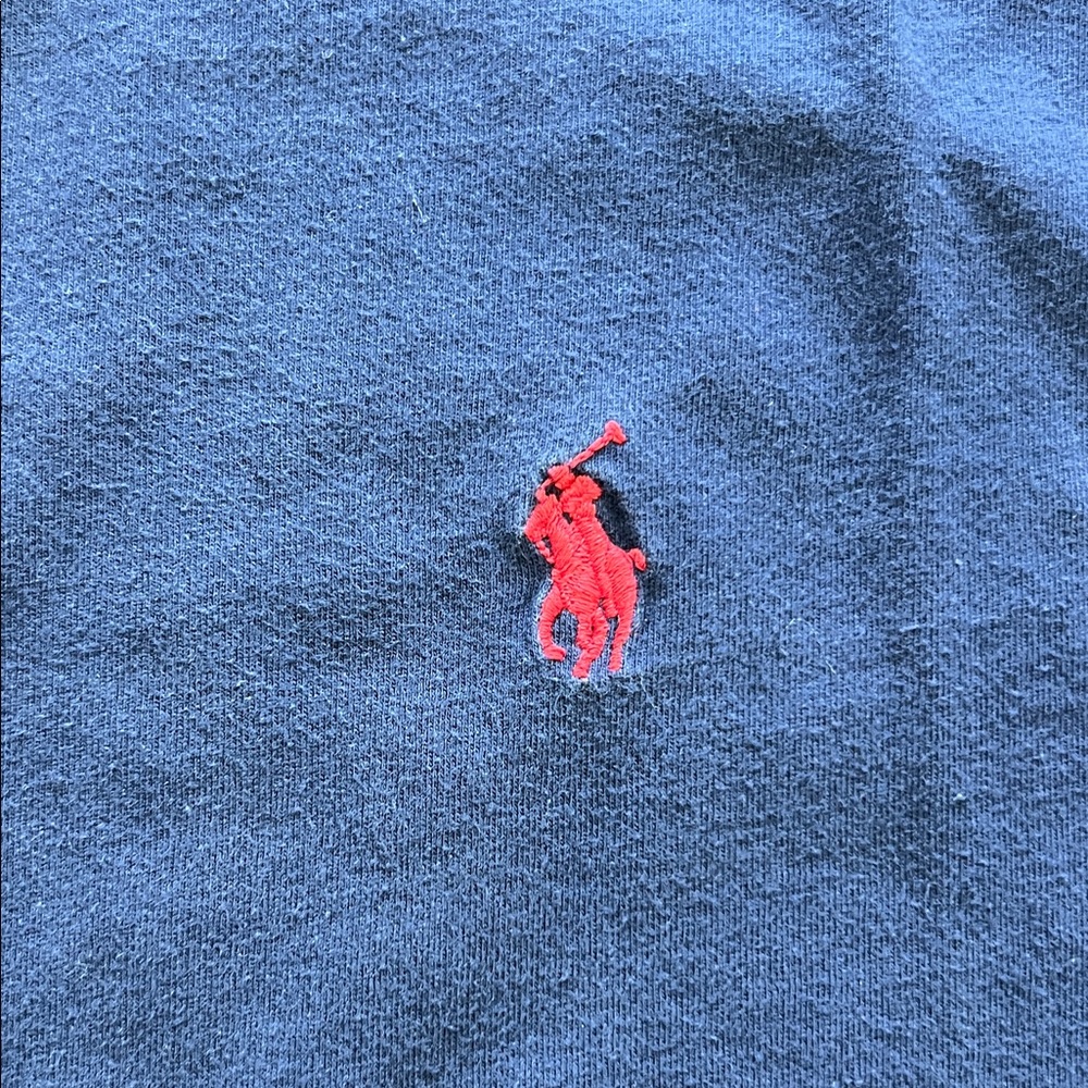 Polo Ralph Lauren Dark Blue Tee with Red Logo - Picture 3 of 3